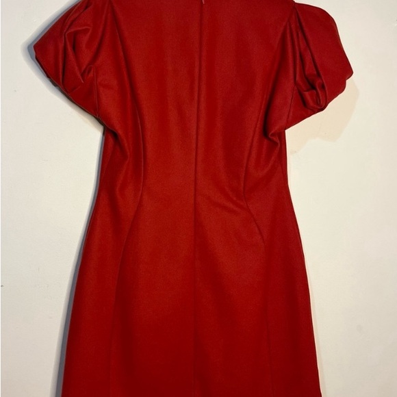 COS Wool Puff Sleeve Mini Dress - Picture 3 of 4